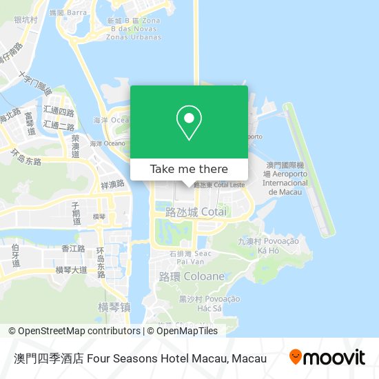 澳門四季酒店 Four Seasons Hotel Macau地圖