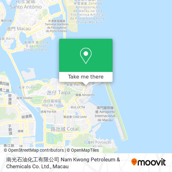 南光石油化工有限公司 Nam Kwong Petroleum & Chemicals Co. Ltd.地圖