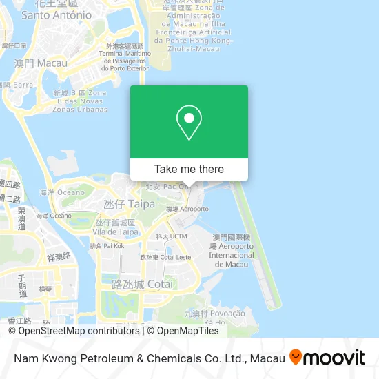 南光石油化工有限公司 Nam Kwong Petroleum & Chemicals Co. Ltd.地圖