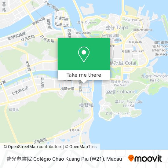 曹光彪書院 Colégio Chao Kuang Piu (W21) map