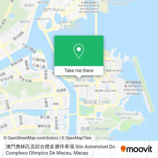 澳門奧林匹克綜合體多層停車場 Silo Automóvel Do Complexo Olímpico De Macau map