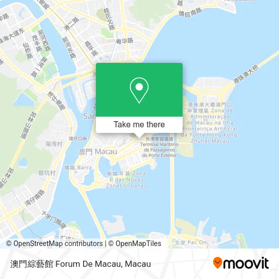 澳門綜藝館 Forum De Macau map