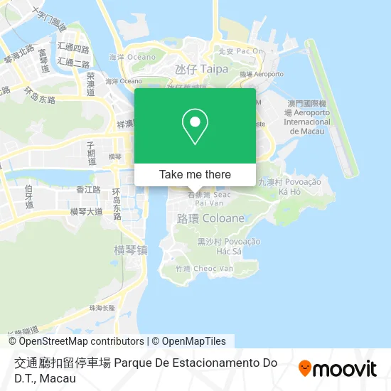 交通廳扣留停車場 Parque De Estacionamento Do D.T.地圖