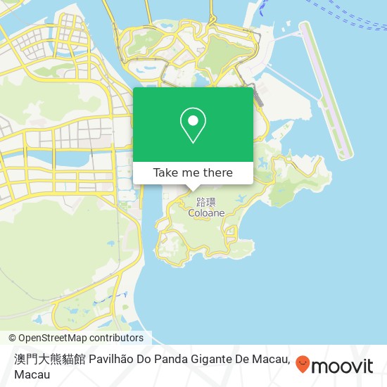 澳門大熊貓館 Pavilhão Do Panda Gigante De Macau map