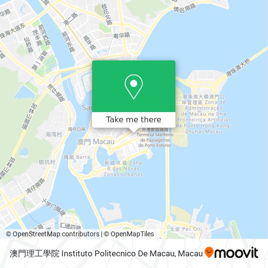 澳門理工學院 Instituto Politecnico De Macau map