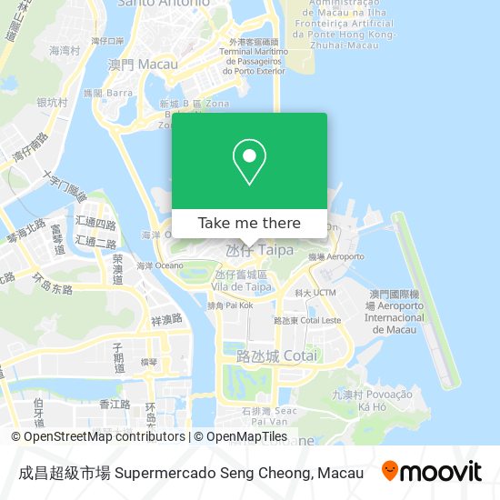成昌超級市場 Supermercado Seng Cheong map