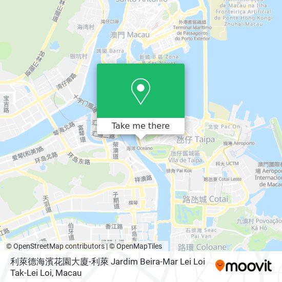 利萊德海濱花園大廈-利萊 Jardim Beira-Mar Lei Loi Tak-Lei Loi map