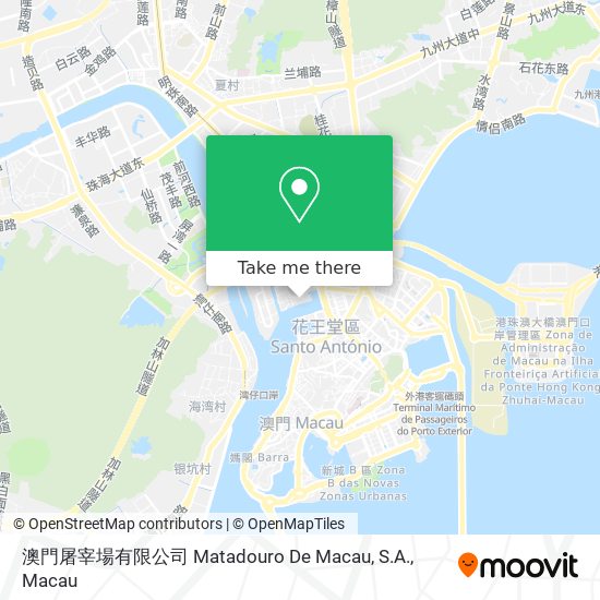 澳門屠宰場有限公司 Matadouro De Macau, S.A. map