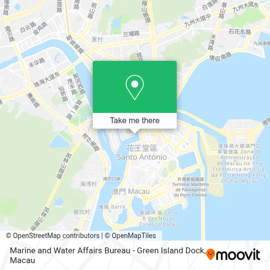 海事及水務局-青洲塘 Direcção Dos Serviços De Assuntos Marítimos E De Água - Doca Da Ilha Verde地圖