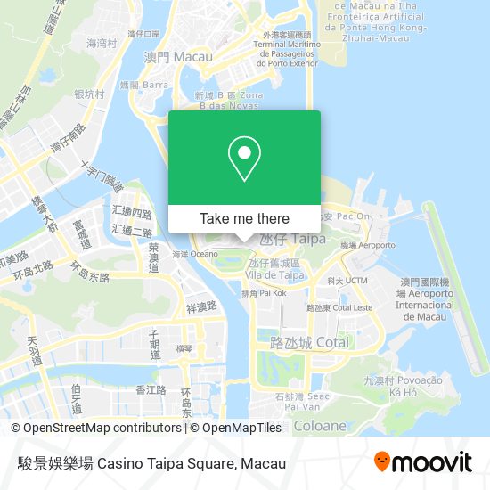 駿景娛樂場 Casino Taipa Square map