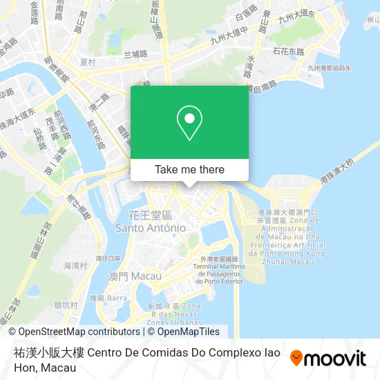 祐漢小販大樓 Centro De Comidas Do Complexo Iao Hon地圖