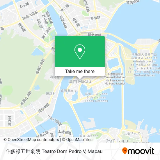 伯多祿五世劇院 Teatro Dom Pedro V地圖