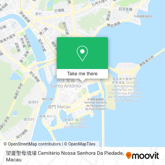 望廈聖母墳場 Cemitério Nossa Senhora Da Piedade map