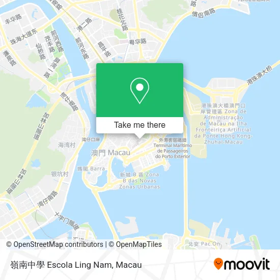 嶺南中學 Escola Ling Nam地圖