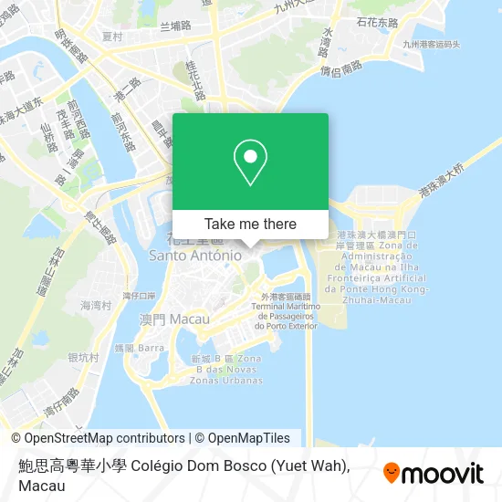 鮑思高粵華小學 Colégio Dom Bosco (Yuet Wah)地圖