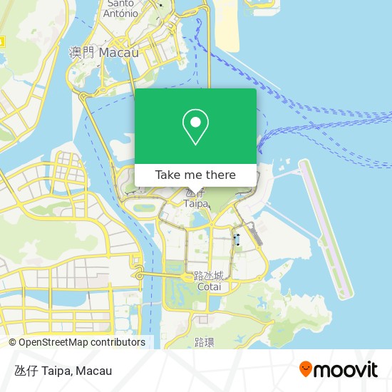 氹仔 Taipa map