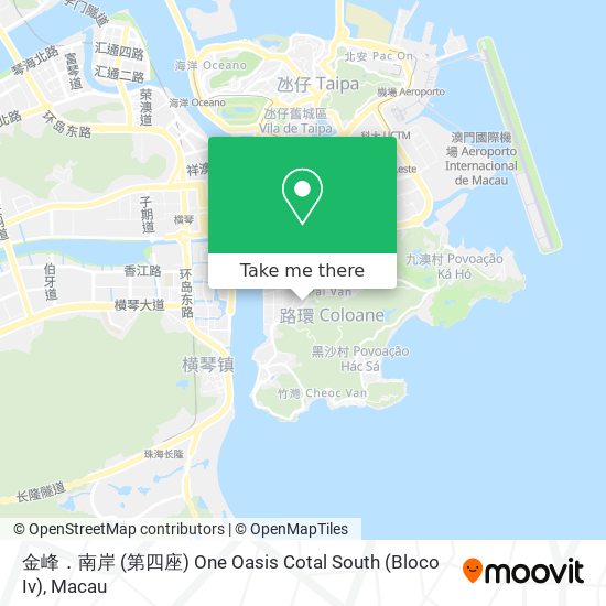 金峰．南岸 (第四座) One Oasis Cotal South (Bloco Iv) map