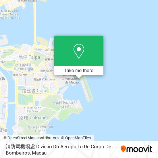 消防局機場處 Divisão Do Aeroporto De Corpo De Bombeiros map