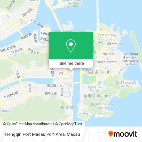 Hengqin Port Macau Port Area map