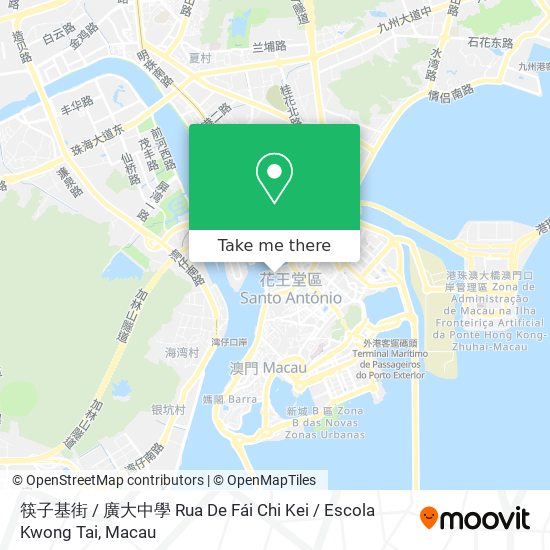 筷子基街 / 廣大中學 Rua De Fái Chi Kei / Escola Kwong Tai map