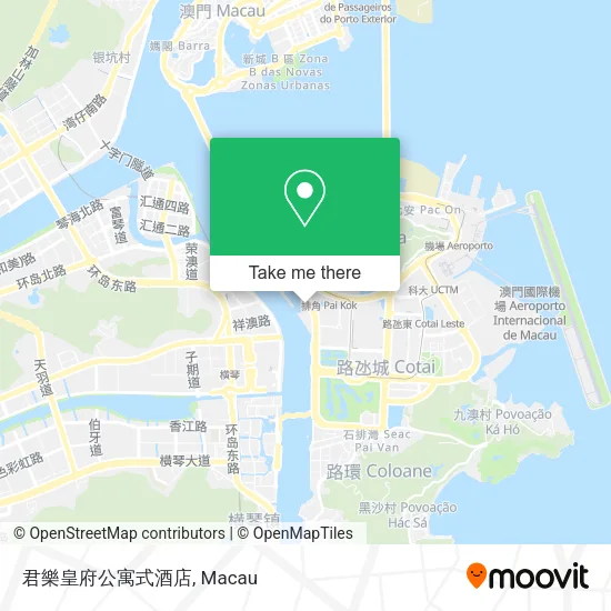君樂皇府公寓式酒店地圖