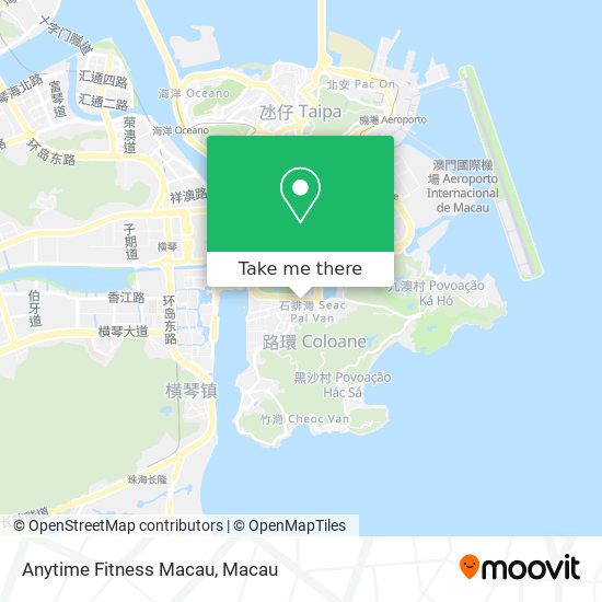 Anytime Fitness Macau map
