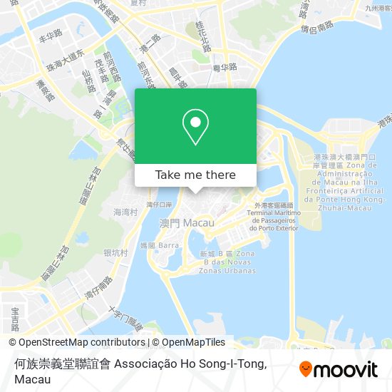 何族崇義堂聯誼會 Associação Ho Song-I-Tong map