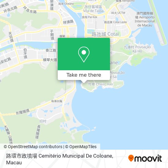 路環市政墳場 Cemitério Municipal De Coloane map