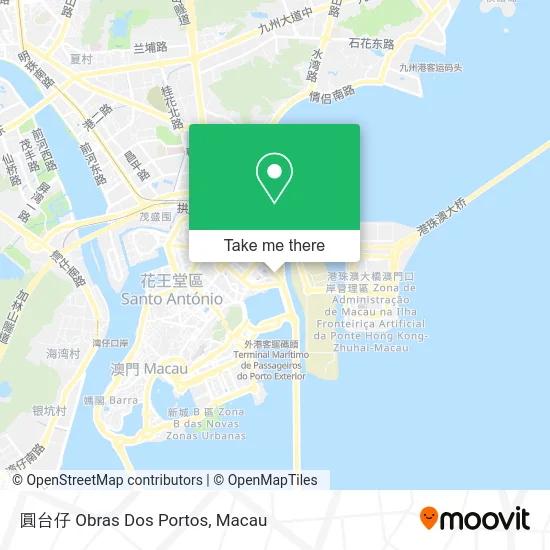 圓台仔 Obras Dos Portos map