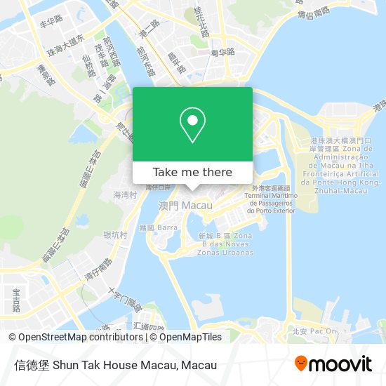 信德堡 Shun Tak House Macau map