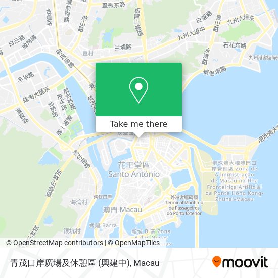 青茂口岸廣場及休憩區 (興建中) map