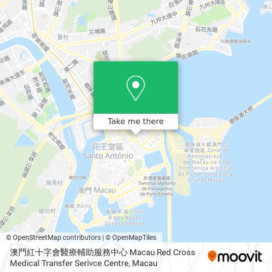 澳門紅十字會醫療輔助服務中心 Macau Red Cross Medical Transfer Serivce Centre地圖
