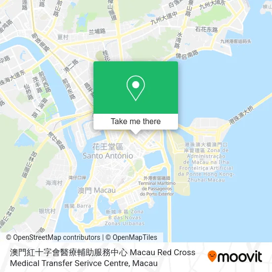 澳門紅十字會醫療輔助服務中心 Macau Red Cross Medical Transfer Serivce Centre map