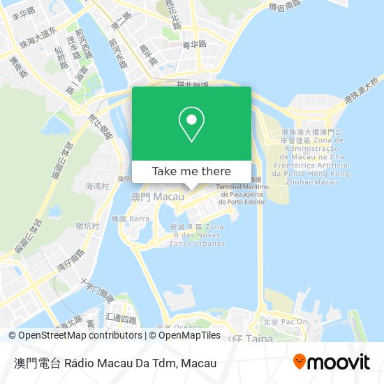 澳門電台 Rádio Macau Da Tdm map