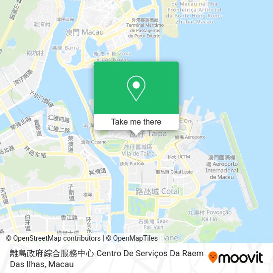 離島政府綜合服務中心 Centro De Serviços Da Raem Das Ilhas地圖