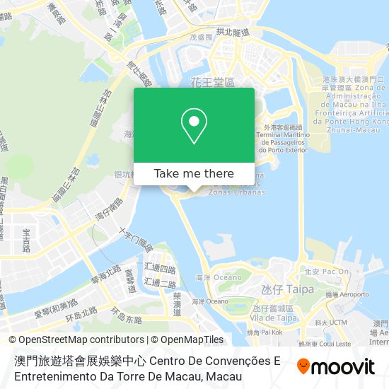 澳門旅遊塔會展娛樂中心 Centro De Convenções E Entretenimento Da Torre De Macau map