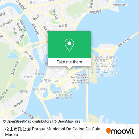 松山市政公園 Parque Municipal Da Colina Da Guia map