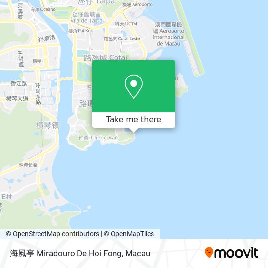 海風亭 Miradouro De Hoi Fong map