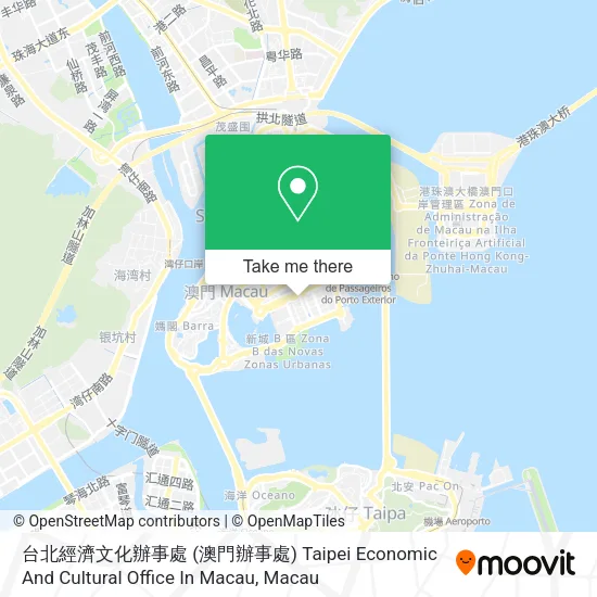 台北經濟文化辦事處 (澳門辦事處) Taipei Economic And Cultural Office In Macau地圖