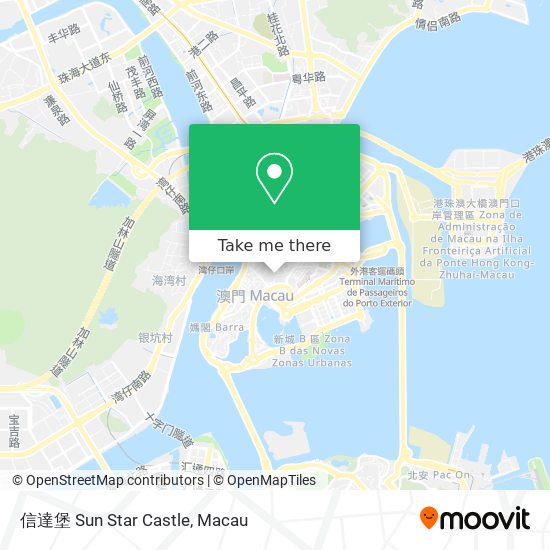 信達堡 Sun Star Castle map