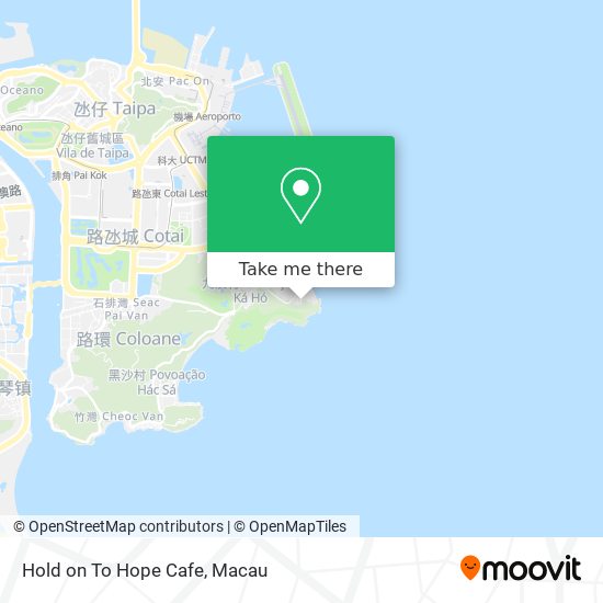 Hold on To Hope Cafe map