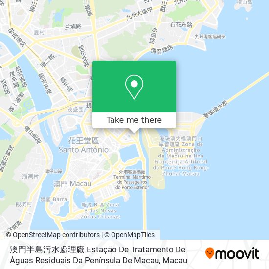 澳門半島污水處理廠 Estação De Tratamento De Águas Residuais Da Península De Macau map