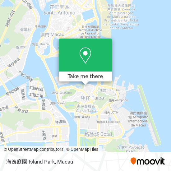 海逸庭園 Island Park map
