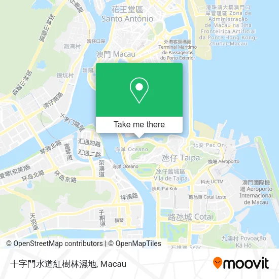 十字門水道紅樹林濕地 map