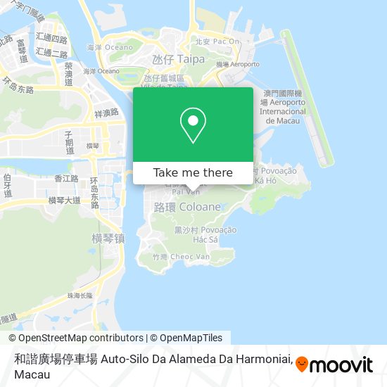 和諧廣場停車場 Auto-Silo Da Alameda Da Harmoniai map