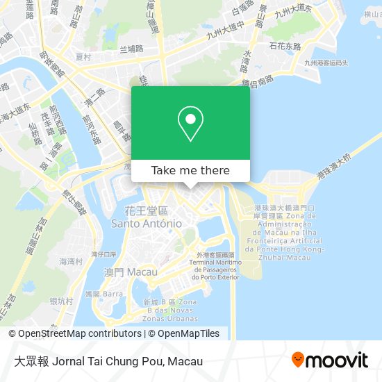 大眾報 Jornal Tai Chung Pou map