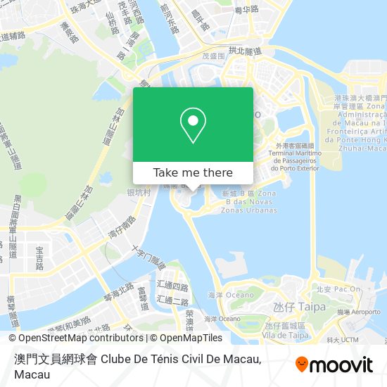 澳門文員網球會 Clube De Ténis Civil De Macau map