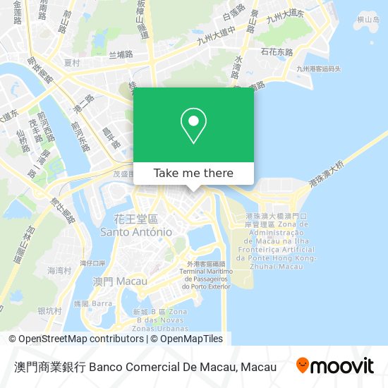 澳門商業銀行 Banco Comercial De Macau map