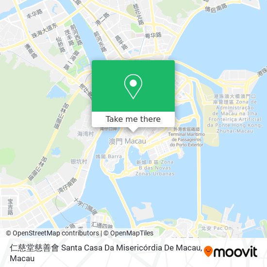 仁慈堂慈善會 Santa Casa Da Misericórdia De Macau map