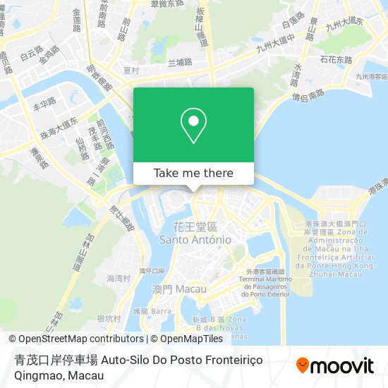 青茂口岸停車場 Auto-Silo Do Posto Fronteiriço Qingmao地圖